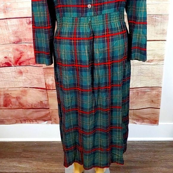 Authentic Vintage Tartan Dress Size XL - Picture 8 of 12